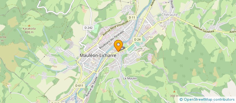 localisation de l'entreprise MADAME ARMELLE BUSSON à MAULEON-LICHARRE