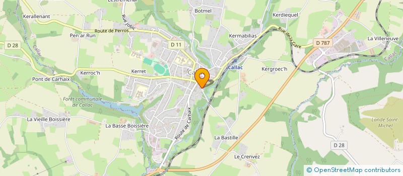 localisation de l'entreprise MADAME ARMELLE CARPENTIER  CALLAC