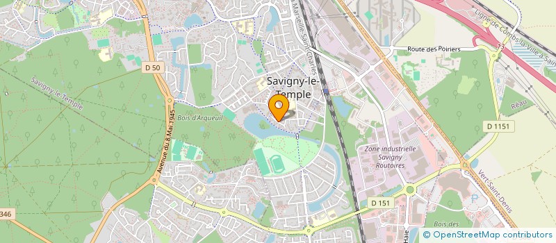 localisation de l'entreprise MADAME ARMELLE CAVALIER  SAVIGNY-LE-TEMPLE
