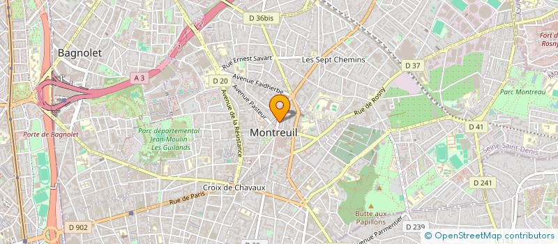localisation de l'entreprise MADAME ARMELLE CELLIER à MONTREUIL