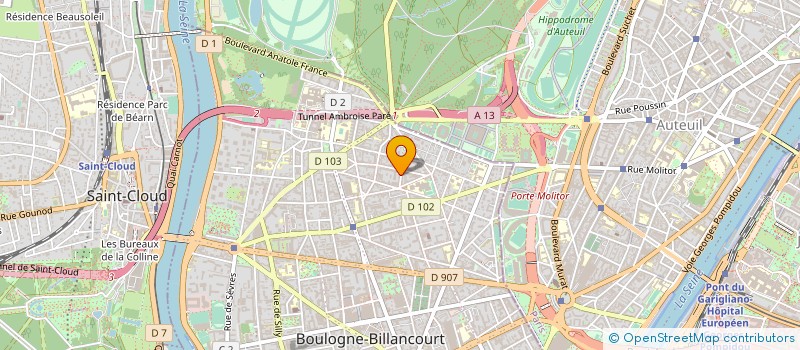 localisation de l'entreprise MADAME ARMELLE CHARRIER à BOULOGNE-BILLANCOURT