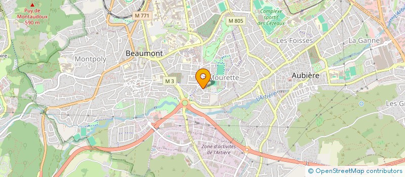 localisation de l'entreprise MADAME ARMELLE CHASSAING  BEAUMONT