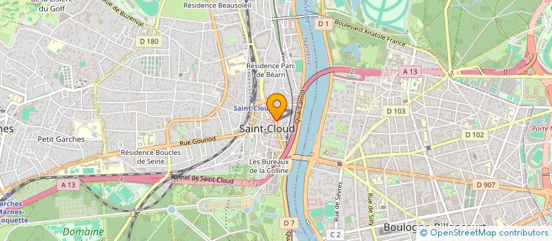 localisation de l'entreprise MADAME ARMELLE CHAUCHAT  SAINT CLOUD