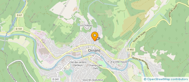 localisation de l'entreprise MADAME ARMELLE CHAUVEAU à ORNANS
