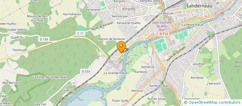 localisation de l'entreprise MADAME ARMELLE CHOTARD à LANDERNEAU