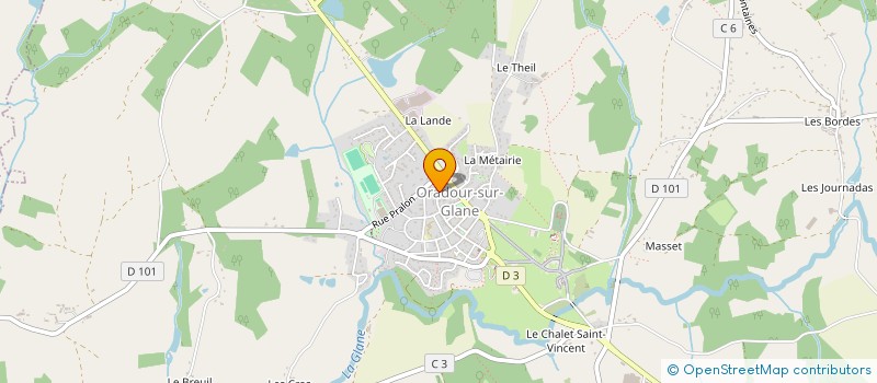 localisation de l'entreprise MADAME ARMELLE CLAVAULT à ORADOUR-SUR-GLANE