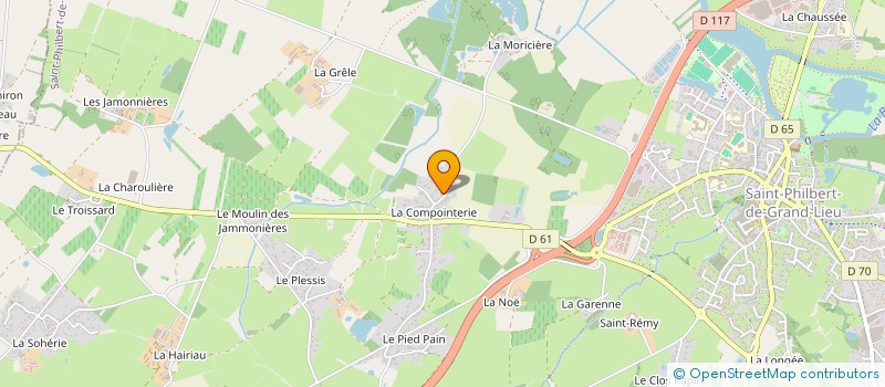 localisation de l'entreprise MADAME ARMELLE COLOMBIER à ST-PHILBERT-DE-GRAND-LIEU