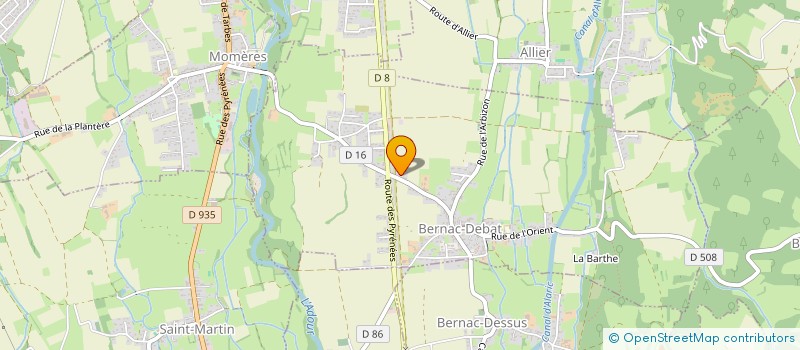 localisation de l'entreprise MADAME ARMELLE CONTRERAS  BERNAC-DEBAT