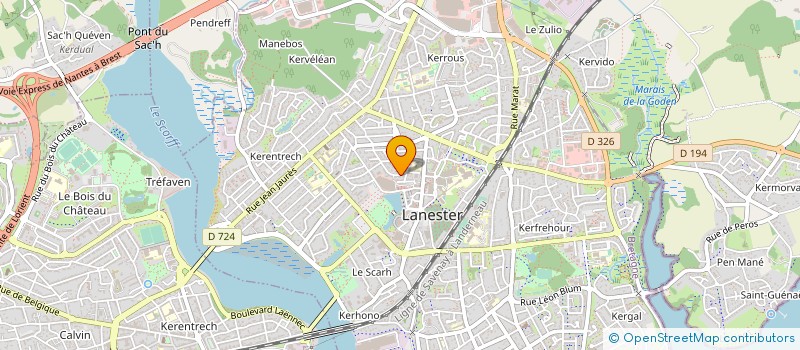 localisation de l'entreprise MADAME ARMELLE CORRE  LANESTER