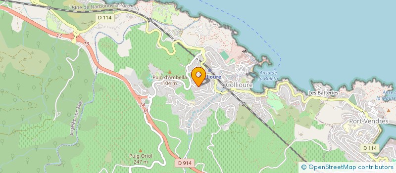 localisation de l'entreprise MADAME ARMELLE COSTA  COLLIOURE