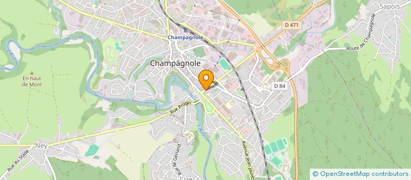 localisation de l'entreprise MADAME ARMELLE COULOMB  CHAMPAGNOLE