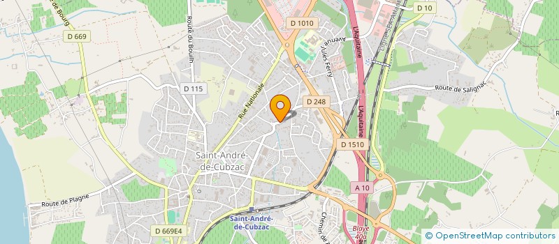 localisation de l'entreprise MADAME ARMELLE DE THOMAS DE LABARTHE  SAINT-ANDRE-DE-CUBZAC