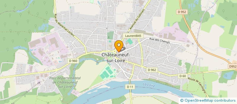 localisation de l'entreprise MADAME ARMELLE DESCOTIS à CHATEAUNEUF-SUR-LOIRE