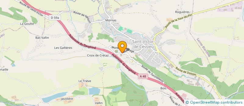 localisation de l'entreprise MADAME ARMELLE FAYET  SAINT-VICTOR-DE-CESSIEU