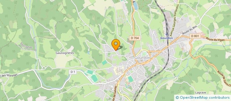 localisation de l'entreprise MADAME ARMELLE GAYDOU  GOURDON