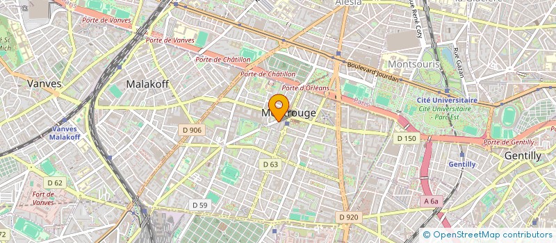 localisation de l'entreprise MADAME ARMELLE GOUTHIERE-BAZIRE  MONTROUGE