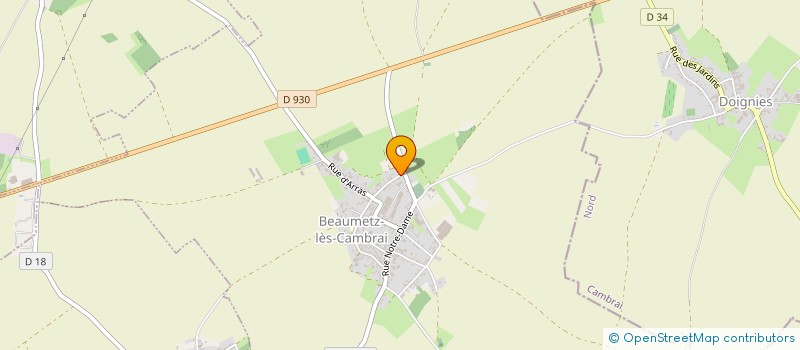 localisation de l'entreprise MADAME ARMELLE GRATPANCHE  BEAUMETZ-LES-CAMBRAI