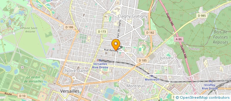localisation de l'entreprise MADAME ARMELLE GUILLAUMIN à VERSAILLES