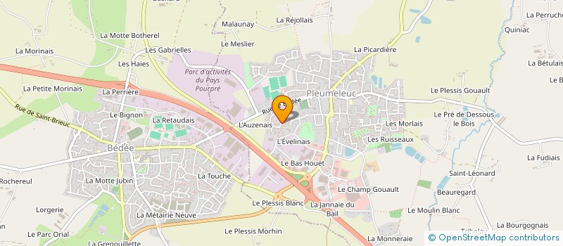 localisation de l'entreprise MADAME ARMELLE GUILLOUX à PLEUMELEUC
