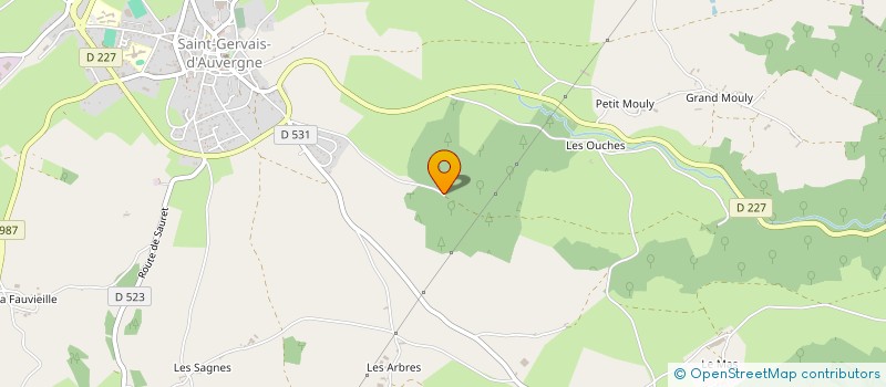 localisation de l'entreprise MADAME ARMELLE GUITTONNY  SAINT-GERVAIS-D'AUVERGNE