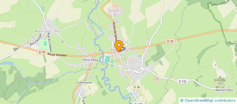 localisation de l'entreprise MADAME ARMELLE HASARD  PRECY-SOUS-THIL