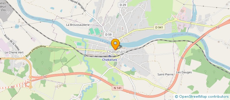 localisation de l'entreprise MADAME ARMELLE JEANNIARD DU DOT à CHABANAIS