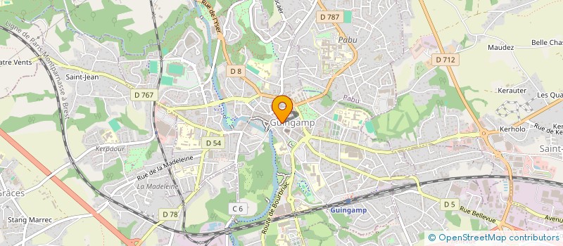 localisation de l'entreprise MADAME ARMELLE KERMARREC  GUINGAMP