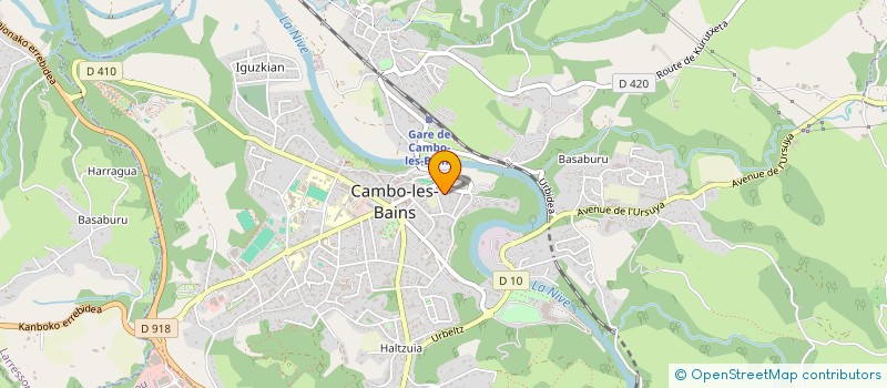 localisation de l'entreprise MADAME ARMELLE LALANNE-AULET  CAMBO-LES-BAINS