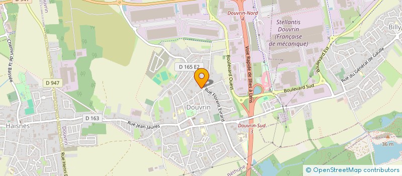 localisation de l'entreprise MADAME ARMELLE LAURENT  DOUVRIN