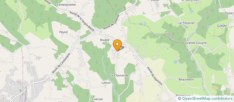 localisation de l'entreprise MADAME ARMELLE LAVERGNE à PRIGONRIEUX