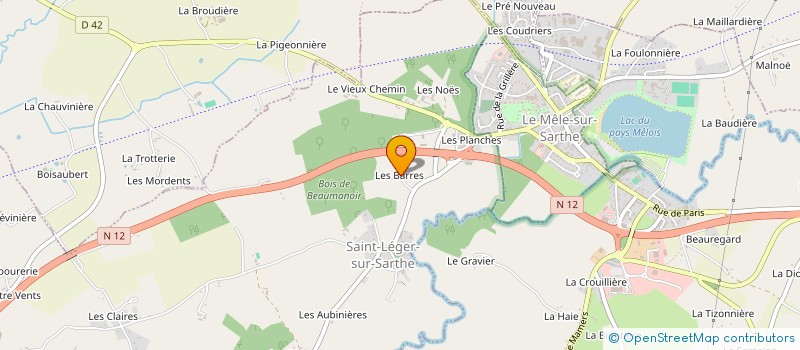 localisation de l'entreprise MADAME ARMELLE LEGRAS à SAINT-LEGER-SUR-SARTHE