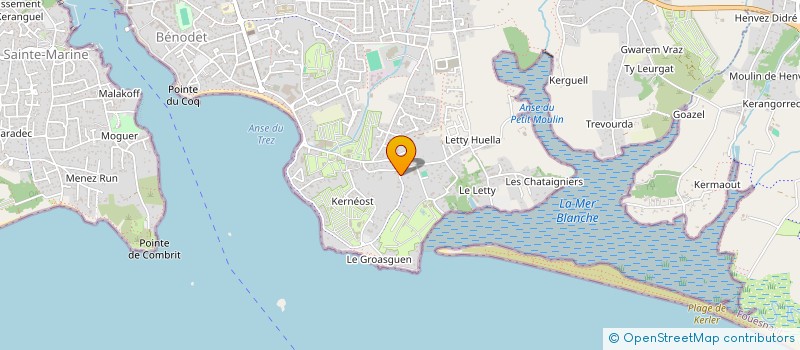 localisation de l'entreprise MADAME ARMELLE LOUEDEC  BENODET