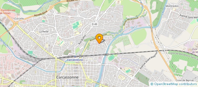 localisation de l'entreprise MADAME ARMELLE MAILLE  CARCASSONNE