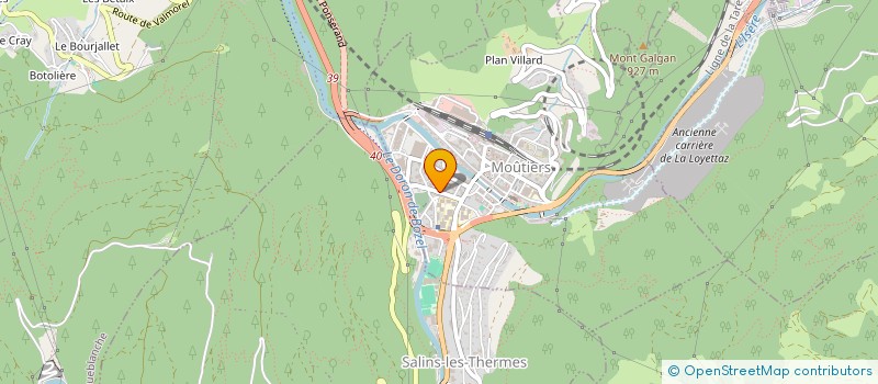 localisation de l'entreprise MADAME ARMELLE MARTIN  MOUTIERS