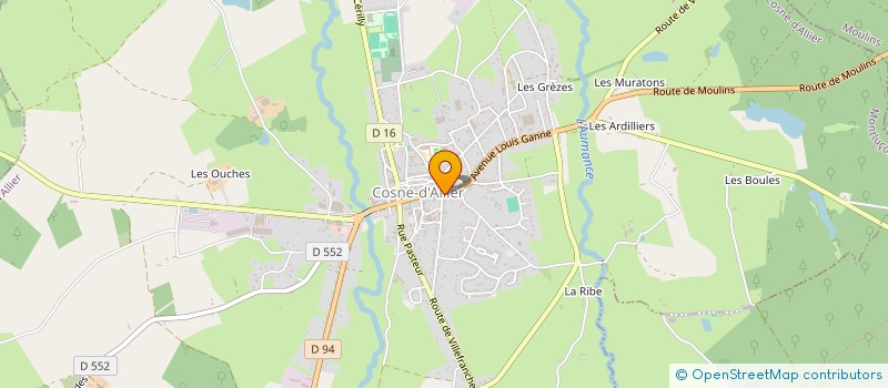 localisation de l'entreprise MADAME ARMELLE MERCIER  COSNE-D'ALLIER