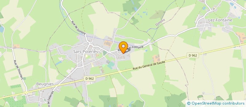 localisation de l'entreprise MADAME ARMELLE NICAISE  SARS-POTERIES