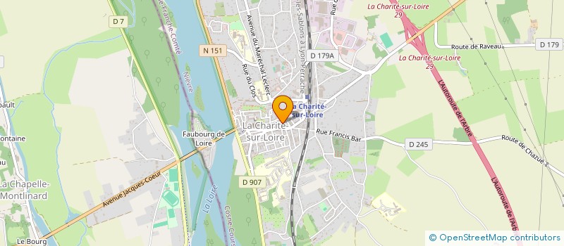 localisation de l'entreprise MADAME ARMELLE PEYCHAUD  LA CHARITE-SUR-LOIRE