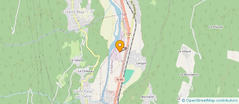 localisation de l'entreprise MADAME ARMELLE PIGNARD BERTHET  LA BATHIE