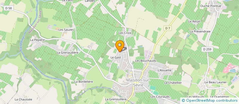 localisation de l'entreprise MADAME ARMELLE POIRON à MAISDON-SUR-SEVRE