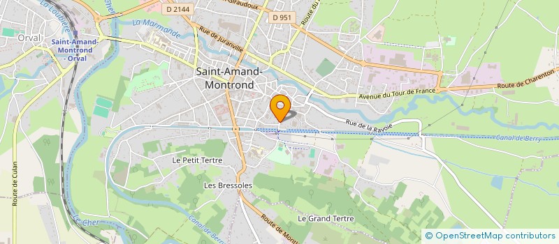 localisation de l'entreprise MADAME ARMELLE PONSOT  SAINT-AMAND-MONTROND