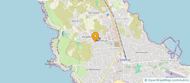 localisation de l'entreprise MADAME ARMELLE POULELAOUEN  QUIBERON