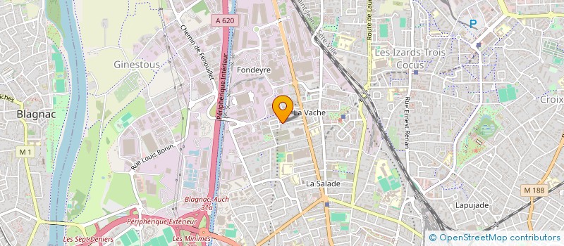 localisation de l'entreprise MADAME ARMELLE PRUD'HOMME à TOULOUSE