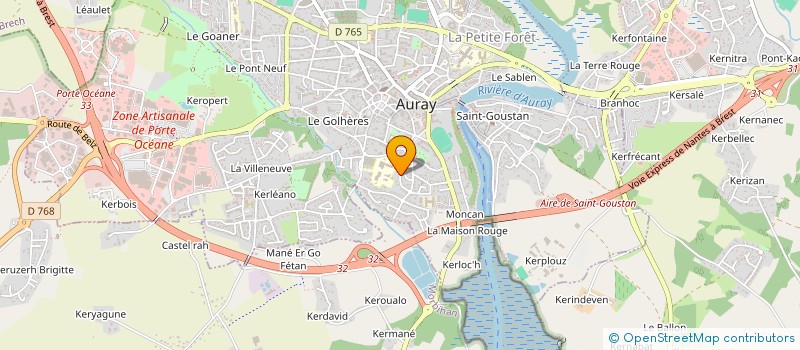 localisation de l'entreprise MADAME ARMELLE THOMAS à AURAY