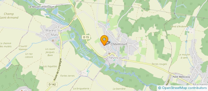 localisation de l'entreprise MADAME ARMELLE TOUTEE à CHEVINCOURT