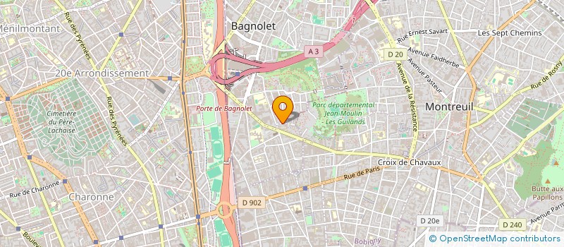 localisation de l'entreprise MADAME ARMELLE TURONNET  BAGNOLET