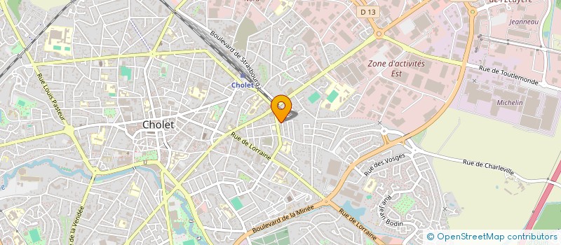 localisation de l'entreprise MADAME ARMELLE VIRAULT à CHOLET