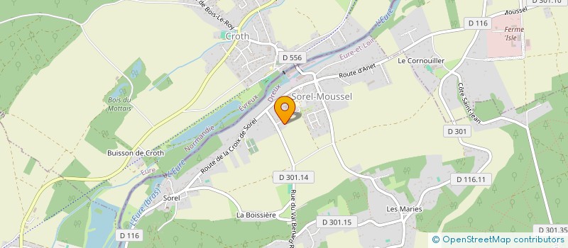 localisation de l'entreprise MADAME ARMELLE VRIGNAUD à SOREL-MOUSSEL
