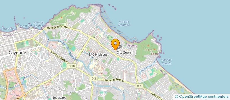 localisation de l'entreprise MADAME ARMIDE GIFFARD  CAYENNE