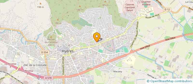 localisation de l'entreprise MADAME ARMINDA BATISTA BRASINHA  HYERES