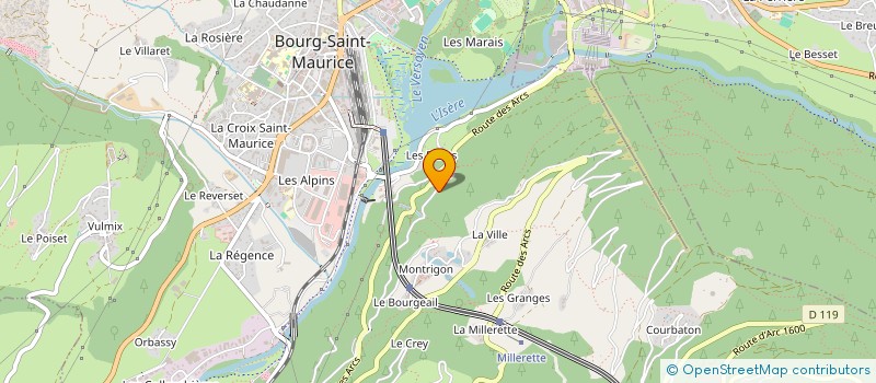 localisation de l'entreprise MADAME ARMONIE CAGNIN  BOURG-SAINT-MAURICE